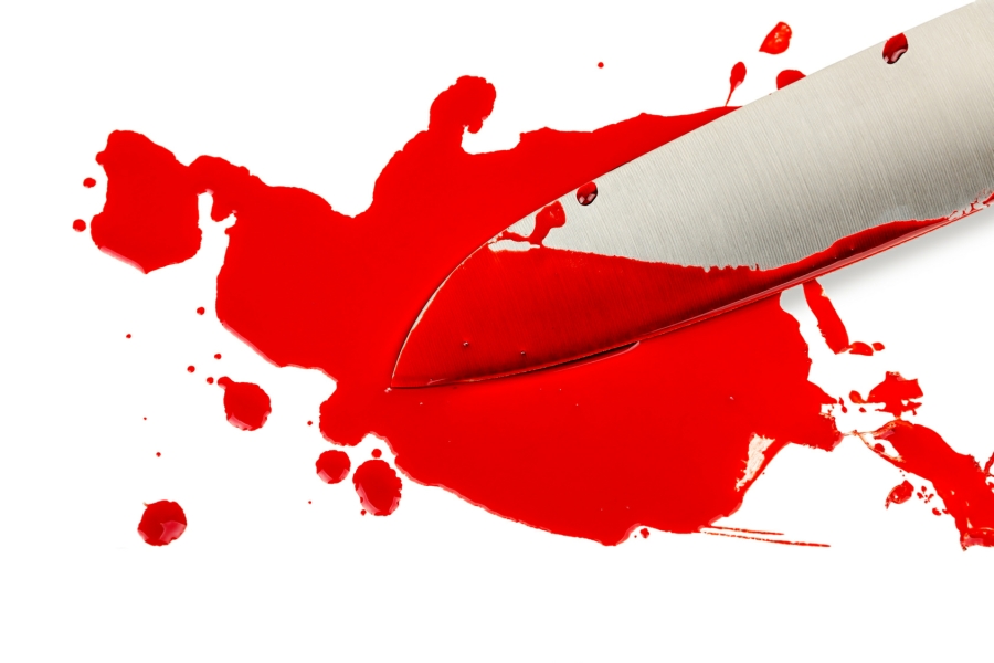 Haemophobia Therapy in Wolverhampton, West Midlands - bloody knife blade