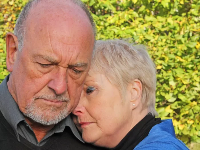 Couple experiencing grief