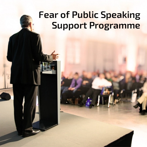 Joan's 6 session course for the fear of public speaking Fear of Public Speaking Support Badge