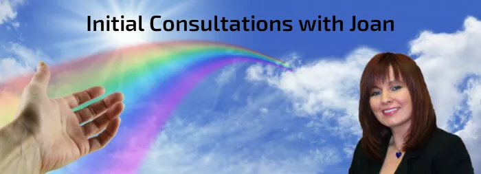 Initial Consultations with Joan Rainbow banner