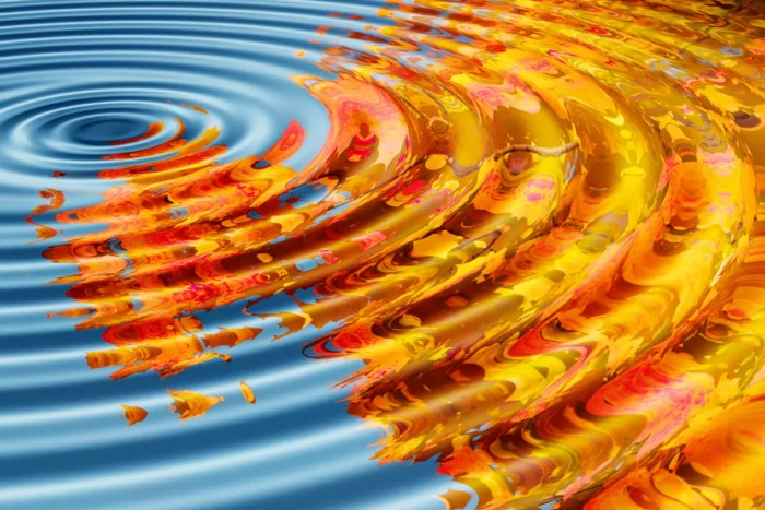 hypnotherapy ripples on water surface