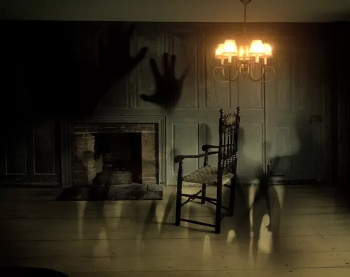 Ghostly images in a dark room